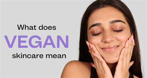 What does vegan skincare mean